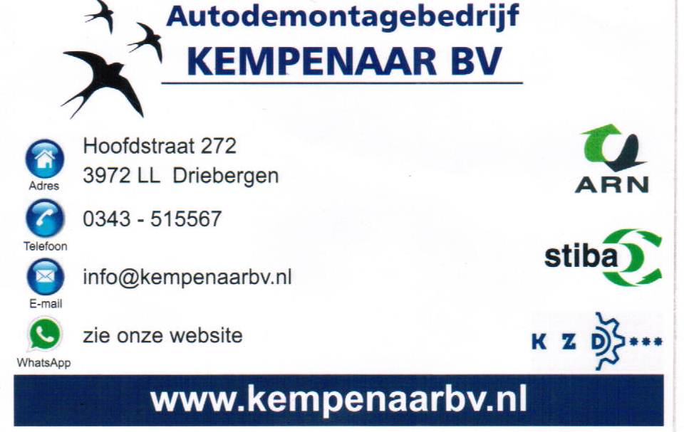 Autodemontagebedrijf Kempenaar BV